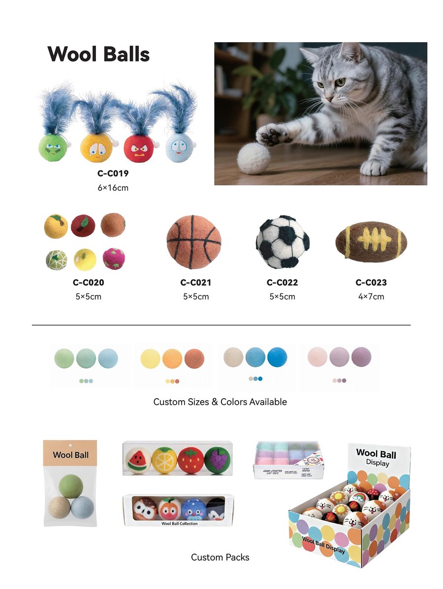 Wool Balls C-C019 – C-C023