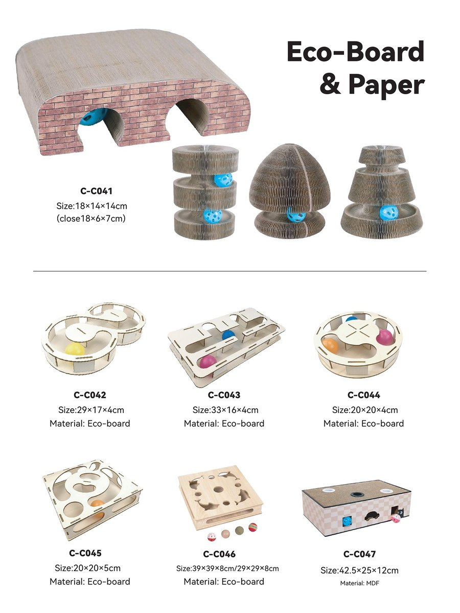 Cardboard & Paper C-C041 – C-C047 wholesale cat toys | PawMivo