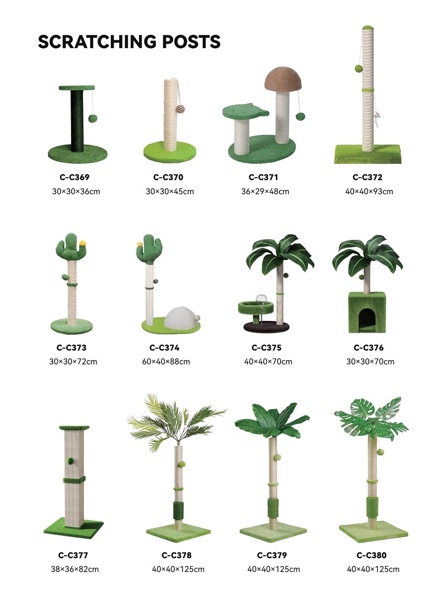 Scratching Posts C-C369 – C-C380 wholesale cat toys | PawMivo