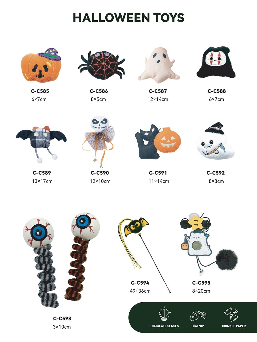 Halloween Toys C-C585 – C-C595 wholesale cat toys | PawMivo