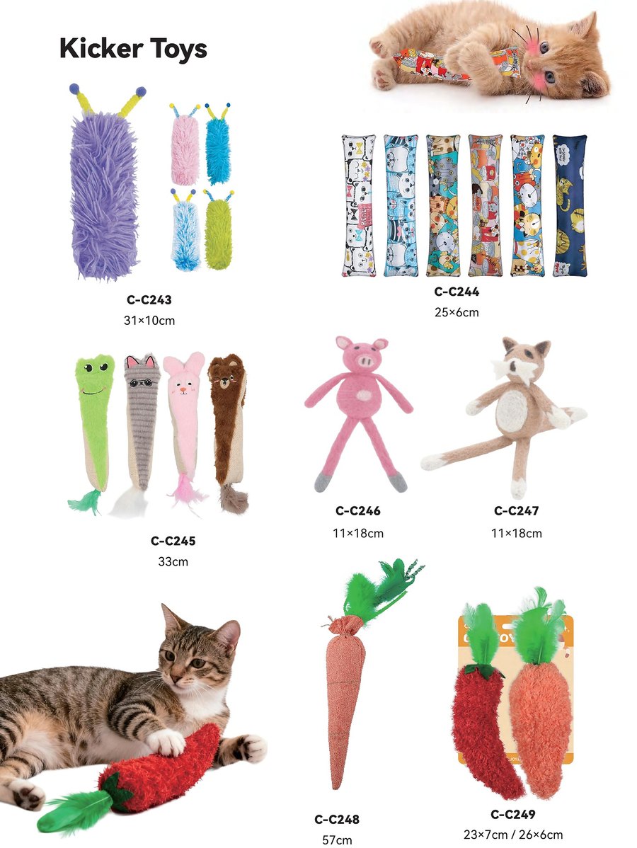 Kicker Toys C-C243 – C-C249 wholesale cat toys | PawMivo