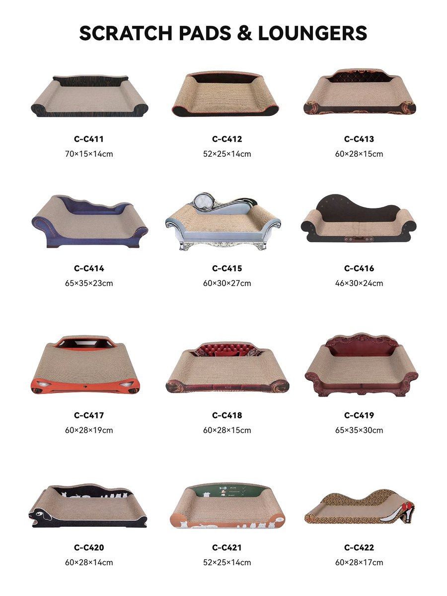 Scratch Pads & Loungers C-C411 – C-C422