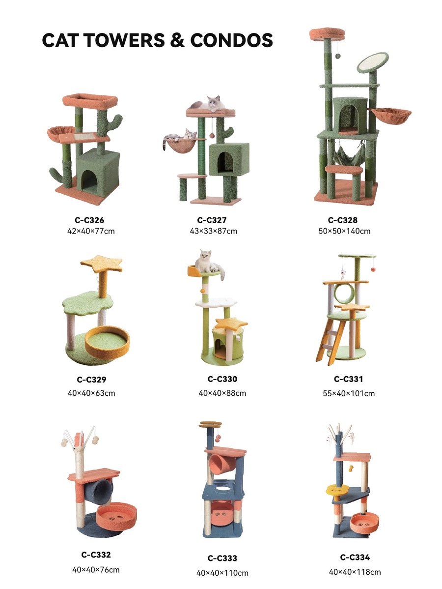 Cat Towers & Condos C-C326 – C-C334