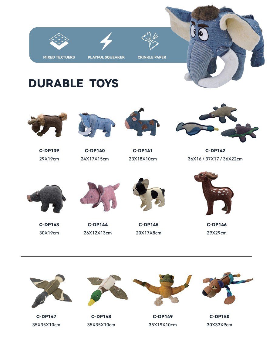 Plüsch- und Denkspielzeug für Hunde · C-DP139 - C-DP150