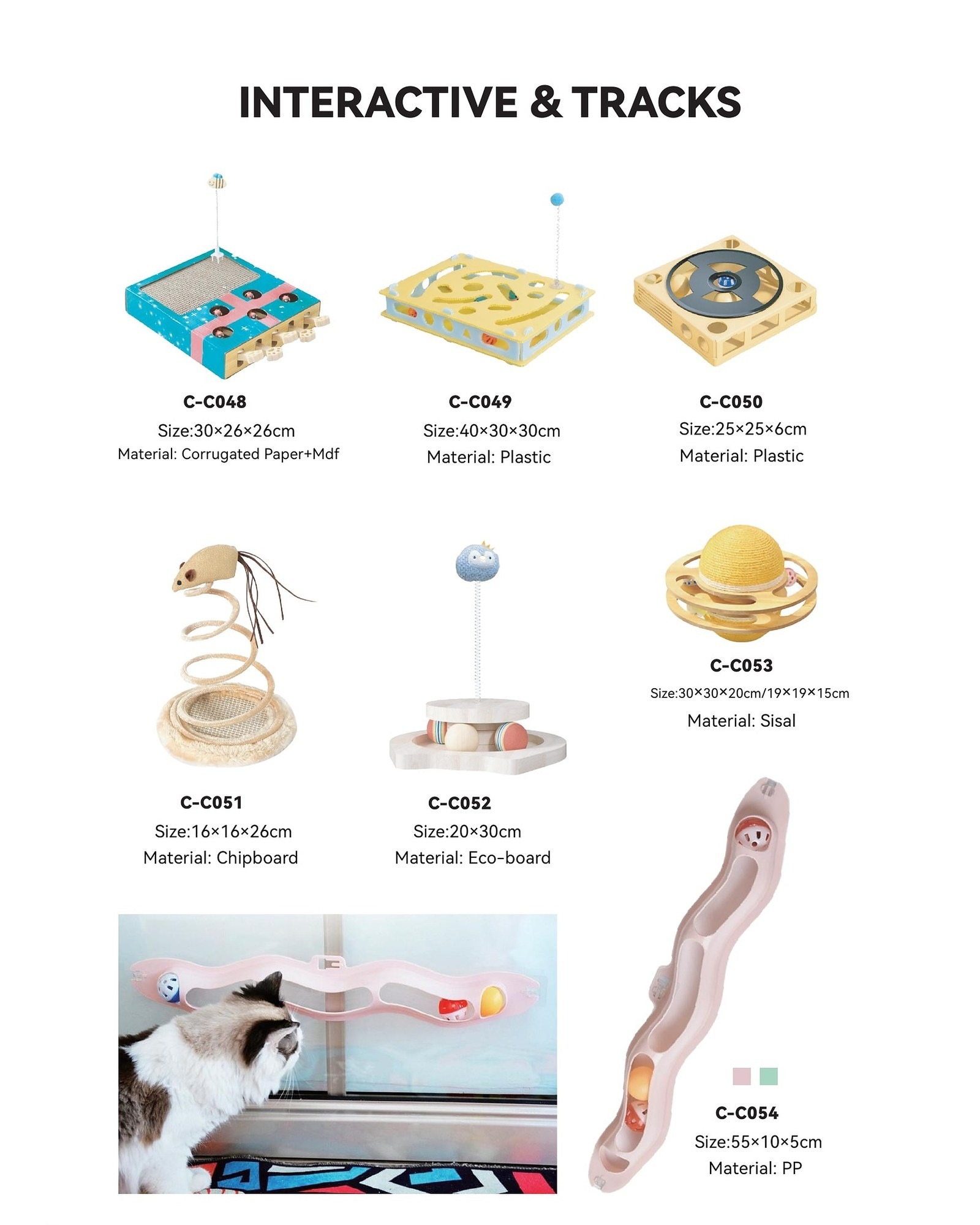 PawMivo cat puzzle and track toys